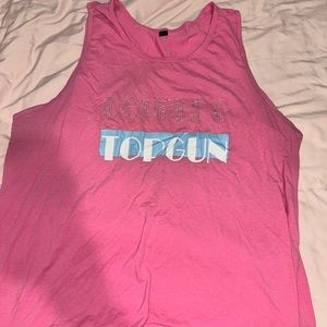 Top Gun Double O 2021 rhinestone tank top